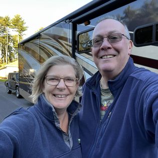 Russ and Sandra with RV